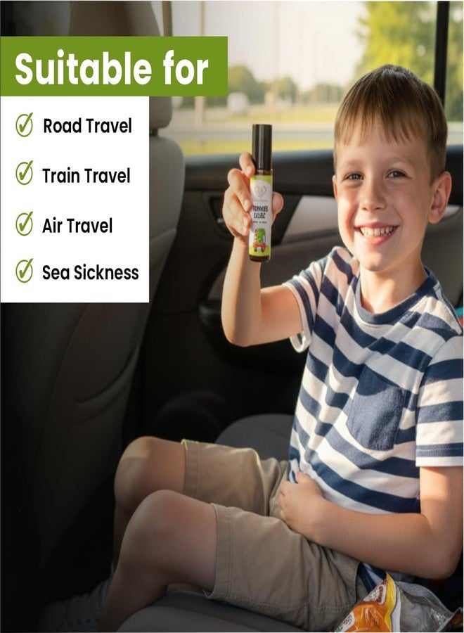 Herb Tantra Travel Ease Junior Kids Roll-On | Anti-Nausea Aromatherapy for Motion Sickness and Vomiting | Cruise, Airplane, Road Trip Essential | All Natural Non Drowsy - Image 4